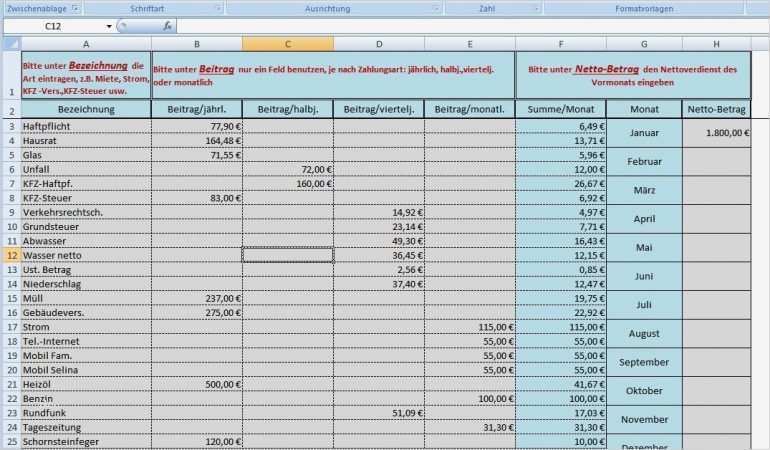 Kassenbuch Excel Vorlage – Xcelz Download