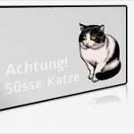 Katze Vermisst Flyer Vorlage Schönste Tierschild Quer Achtung Süsse Katze