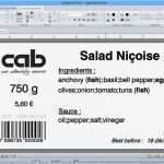 Kennzeichnung Allergene Vorlage Bewundernswert Lebensmitteletiketten Cablabel software Kennzeichnet
