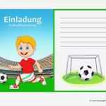 Kinder Einladungen Vorlagen Wunderbar Einladung Kindergeburtstag Fußball Kostenlos Ausdrucken