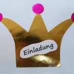 Kindergeburtstag Krone Basteln Vorlage Fabelhaft Einladungskarten Prinzessin Kinderspiele Welt