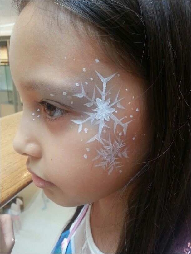 Frozen face painting frozen winter party