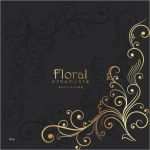 Kit Vorlage Powerpoint Inspiration Fondo Floral Dorado Y Negro