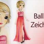 Kleider Zeichnen Vorlage Angenehm topmodel Ein Ballkleid Zeichnen