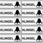 Klingel Namensschild Vorlage Bewundernswert 10 Stück Aufkleber Hinweis Klingel Namensschild