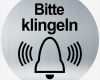 Klingel Namensschild Vorlage Erstaunlich Pvc Schild Rund Silber Matt 10 5 Cm Ø &quot;bitte Klingeln