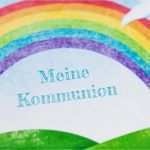 Kommunionkarten Vorlagen Kostenlos Süß Einladung Kommunion Regenbogen – Biblesuite