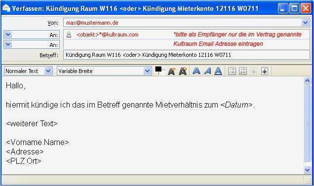 Beste Email Kündigungsbrief Ideen Bilder für das