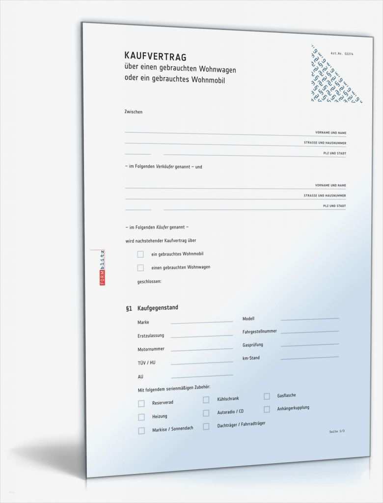 Kündigungsschreiben Haftpflichtversicherung Vorlage Erstaunlich Kaufvertrag Wohnwagen Rechtssicheres Muster Zum Download