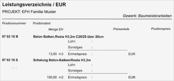 Leistungsverzeichnis Büroreinigung Vorlage Großartig ...