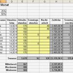 Lohnabrechnung Minijob Vorlage Luxus Einfache Berechnungen In Excel