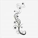 Lotus Notes Vorlagen Einzigartig Long Swirly Vine with Flowers Tattoo Design