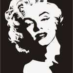 Marilyn Monroe Tattoo Vorlagen Elegant Black and White No Shading Only Shape by Palatin On