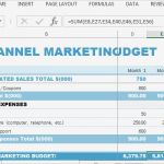 Marketing Budget Vorlage Angenehm Channel Marketing Bud Vorlage Für Excel