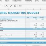 Marketing Budget Vorlage Elegant Channel Marketing Bud Template for Excel