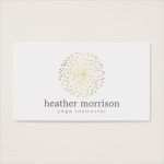 Massage Visitenkarten Vorlagen Cool Gold Dandelion Starburst Logo On White Business Card