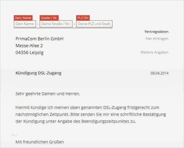 Prima Kündigung Vorlage Download CHIP