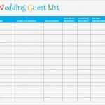 Messprotokoll Feuchtigkeit Vorlage Erstaunlich Wedding Guest List Template 6 Free Sample Example