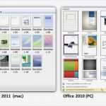 Microsoft Word Design Vorlagen Genial Unterschied Fice 2010 Pc Und Fice 2011 Mac