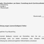 Mitarbeiter Abmahnung Vorlage Genial Muster Als Download Abmahnung Wegen Unentschuldigten Fehlens