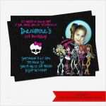 Monster High Einladungskarten Vorlagen Wunderbar Monster High Birthday Invitation Wording