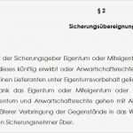 Mustervereinbarung Vorlage Muster Schön Sicherungsübereignung Eines Warenlagers Zwischen Unternehmern