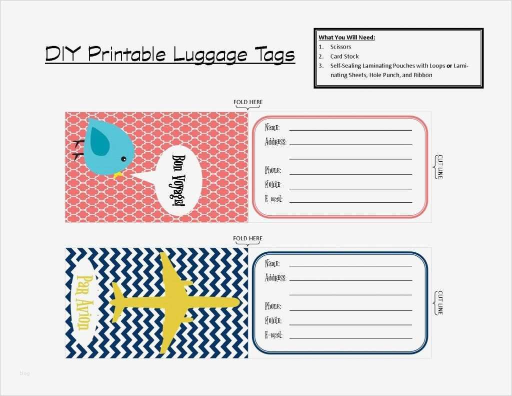 printable luggage tags