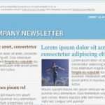 Newsletter Abbestellen Vorlage Einzigartig Blaue Email Marketing Newsletter Vorlage