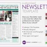 Newsletter Indesign Vorlage Genial Customise A Newsletter Template In Indesign