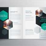 Newsletter Indesign Vorlage Luxus Brochure Template with Hexagonal Shapes Vector