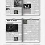 Newsletter Indesign Vorlage Wunderbar Indesign Modern Newspaper Magazine Template A4