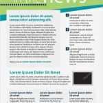 Newsletter Layout Vorlage Cool Newsletter Vorlagen Layout — Stockvektor