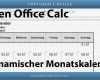 Open Office Präsentation Vorlage Genial Dynamischen Monatskalender Erstellen Download