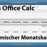 Open Office Präsentation Vorlage Genial Dynamischen Monatskalender Erstellen Download