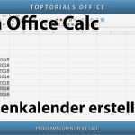 Open Office Präsentation Vorlage Luxus Dynamischen Wochenkalender Erstellen Open Fice Calc