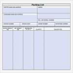 Packing List Export Vorlage Cool Packing List Template Packing Slip form