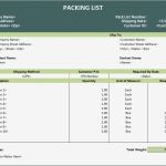 Packing List Export Vorlage Gut Export Packing List Template Template