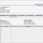 Packing List Export Vorlage Schön Export Packing List Templates