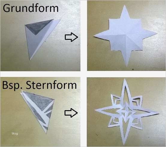 Schneeflocken und Weihnachtssterne aus Papier