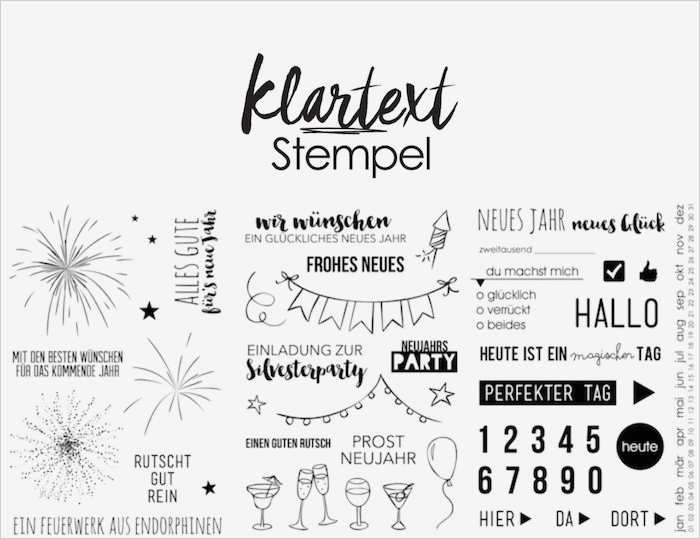 Partyhut Vorlage Ausdrucken Luxus Klartext Stempel Für Silvester Und Neujahr Gefunden Auf