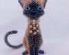 Perlentiere Vorlagen 3d Wunderbar 3d Beaded Cat Jewelry Pinterest