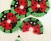 Perlenuntersetzer Fädeln Vorlagen Genial Ladybug Glass Cover Set Hama Beads by Charlottevindpless