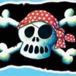 Piratenflagge Vorlage Zum Ausdrucken Angenehm Fensterbild Piratenflagge A4 Kinderparty Lineshop