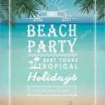 Plakat Vorlage Powerpoint Wunderbar Moderne sommer Strand Party Plakat Design Vorlage Vektor