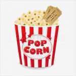 Popcorn Box Vorlage Angenehm Popcorn In Cardboard Box with Tickets Cinema with Gra Nt