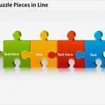 Powerpoint Puzzle Vorlage Cool 3d Puzzle Pieces In Line Powerpoint Presentation Slides