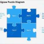 Powerpoint Puzzle Vorlage Großartig Blue Jigsaw Puzzle Diagram Powerpoint Templates Ppt