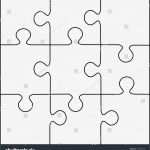 Powerpoint Puzzle Vorlage Großartig Puzzle Template 9 Pieces Vector Stock Vektorgrafik