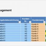 Projektabrechnung Vorlage Excel Wunderbar Angebotsverfolgung Und Projektsteuerung – Management