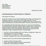 Projektdokumentation Fachinformatiker Systemintegration Vorlage Neu Bewerbung Fachinformatiker Berufseinsteiger sofort